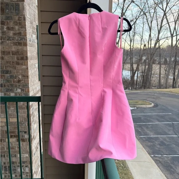 🆕💖 Gianni Bini Pink Mini Dress Cocktail Party Size 0, 8 Casual Party Modern Chic - Picture 4 of 15